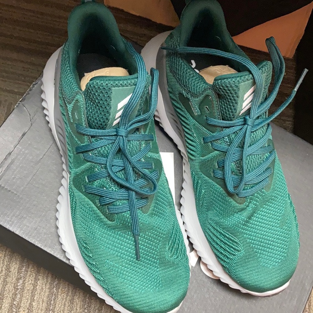 Green Adidas alphabounce